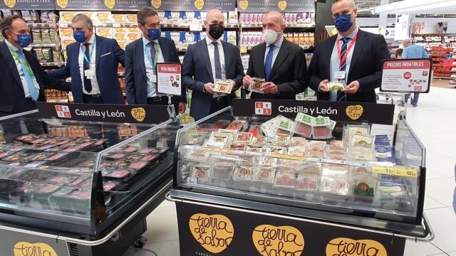 Los productos de Tierra de Sabor en un supermercado de Madrid