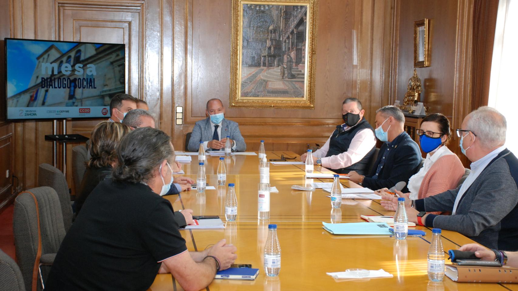 Mesa del Diálogo Social en la Diputación de Zamora