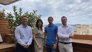 De izquierda a derecha: Sergio Esteve de Miguel (CMD), Miriam Peñafiel (COO), Daniel Tomás (CTO) y Alejandro Esteve de Miguel (CEO).