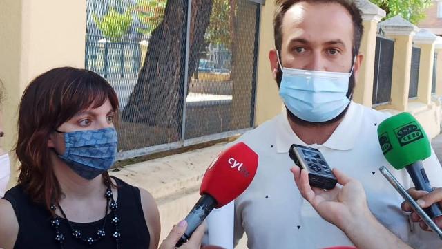 David Gago e Irene Queipo, concejales del PSOE en el Ayuntamiento de Zamora