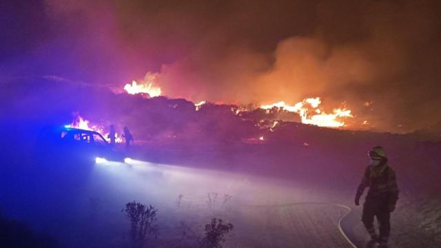 Imagen de archivo del incendio de Navalacruz del pasado verano.