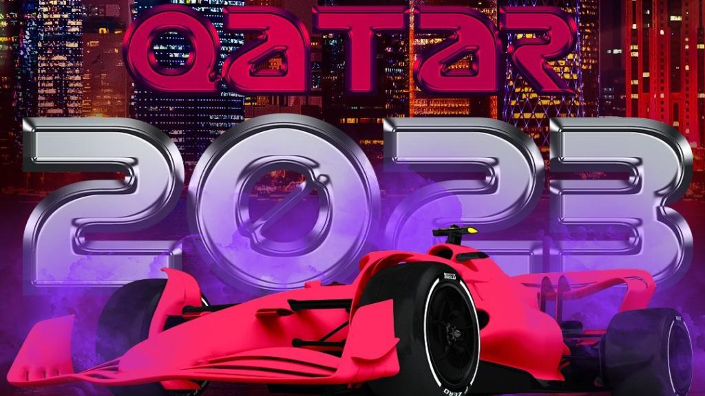 Cartel promocional del acuerdo de la F1 y Catar