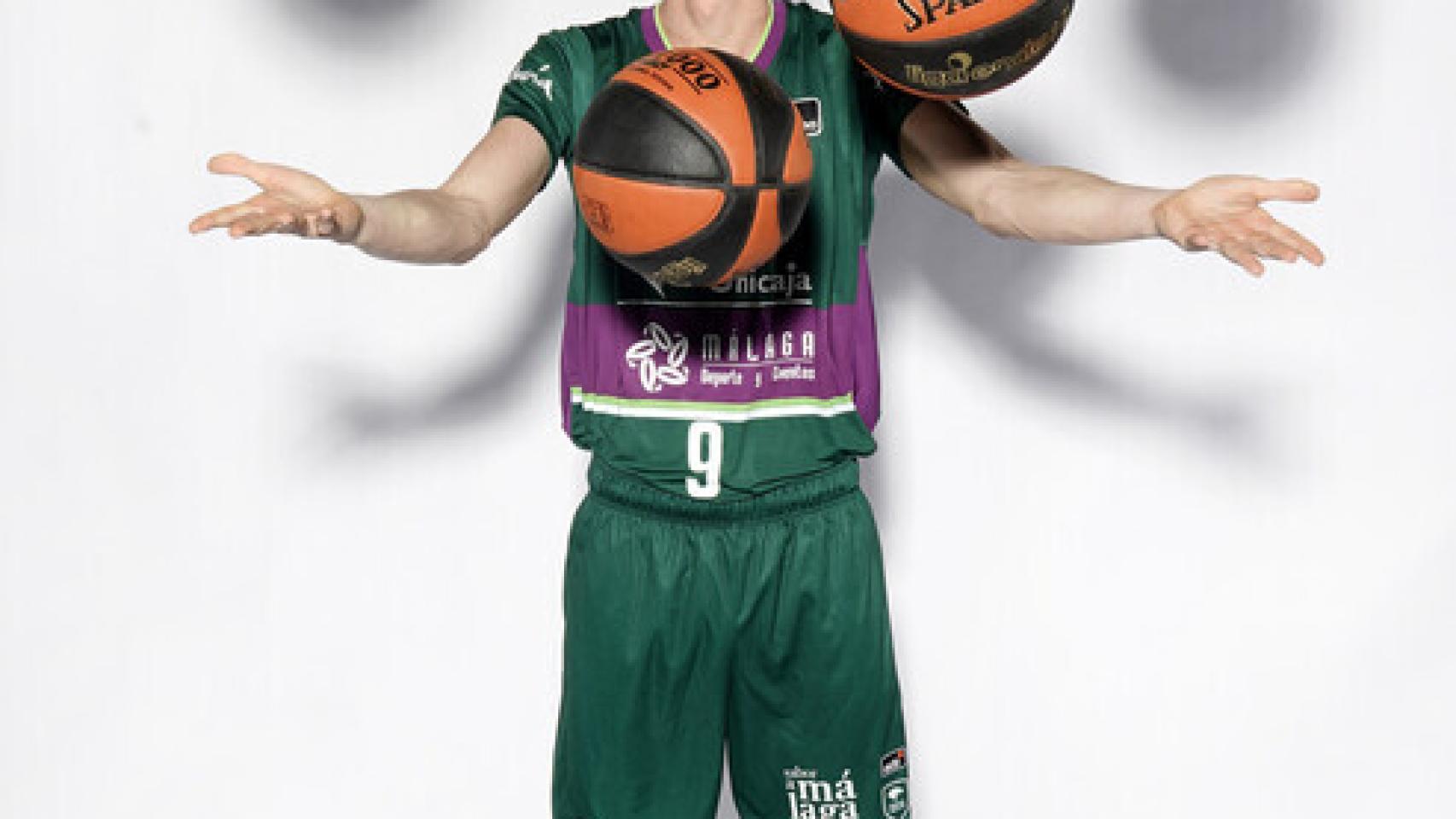 Alberto Díaz, jugado del Unicaja de Málaga