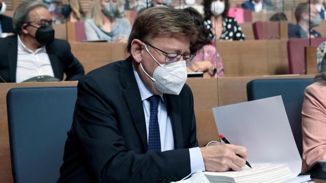 Ximo Puig, en el Debate sobre el Estado de la Comunidad esta semana.