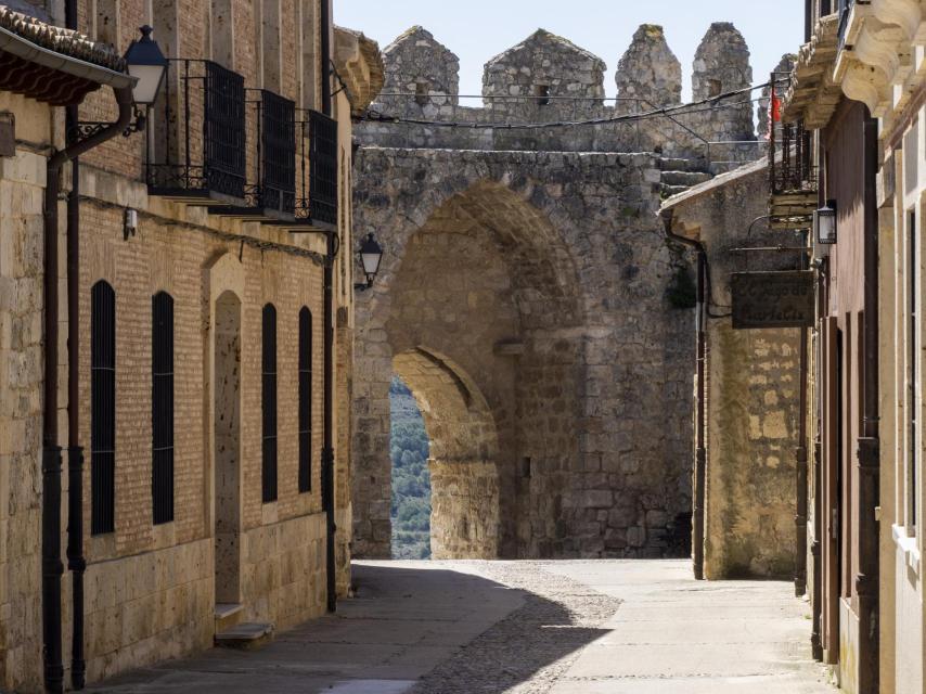 Detalle de una de las calles de la localidad de Urueña