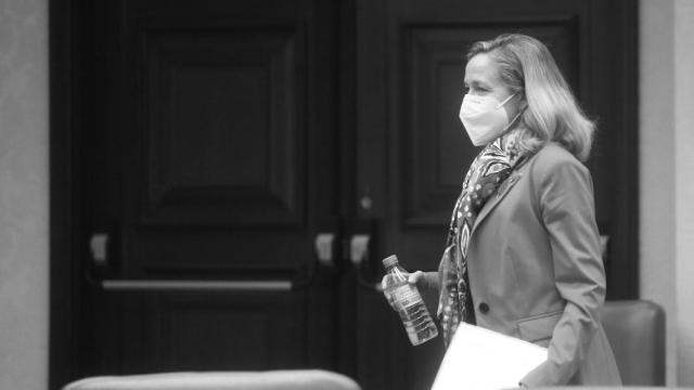 La vicepresidenta, Nadia Calviño.