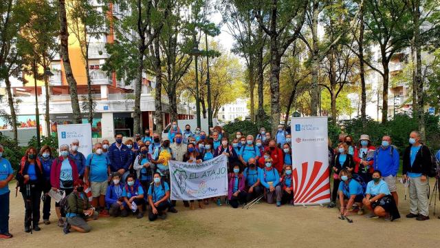 Recepción de los peregrinos de La Palma en Pontevedra