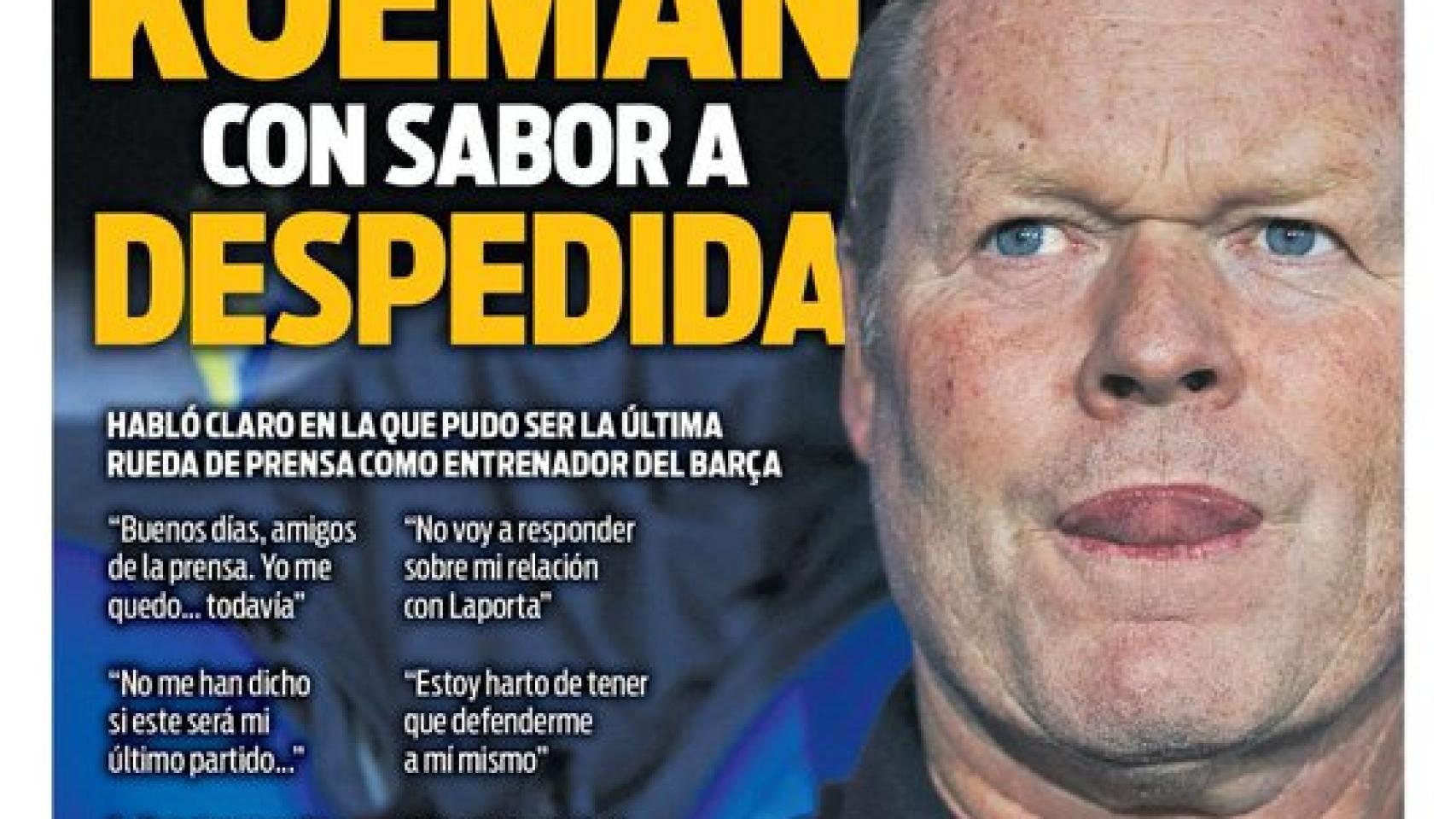 La portada del diario SPORT (02/10/2021)