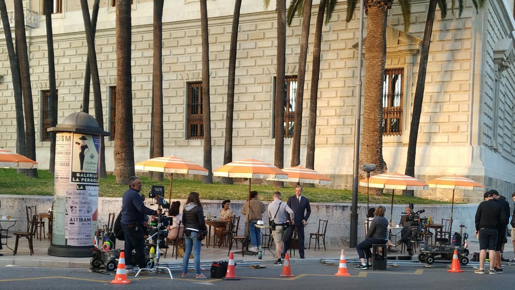 Cualquier lugar de Málaga es susceptible de convertirse en un escenario para las gentes del cine.