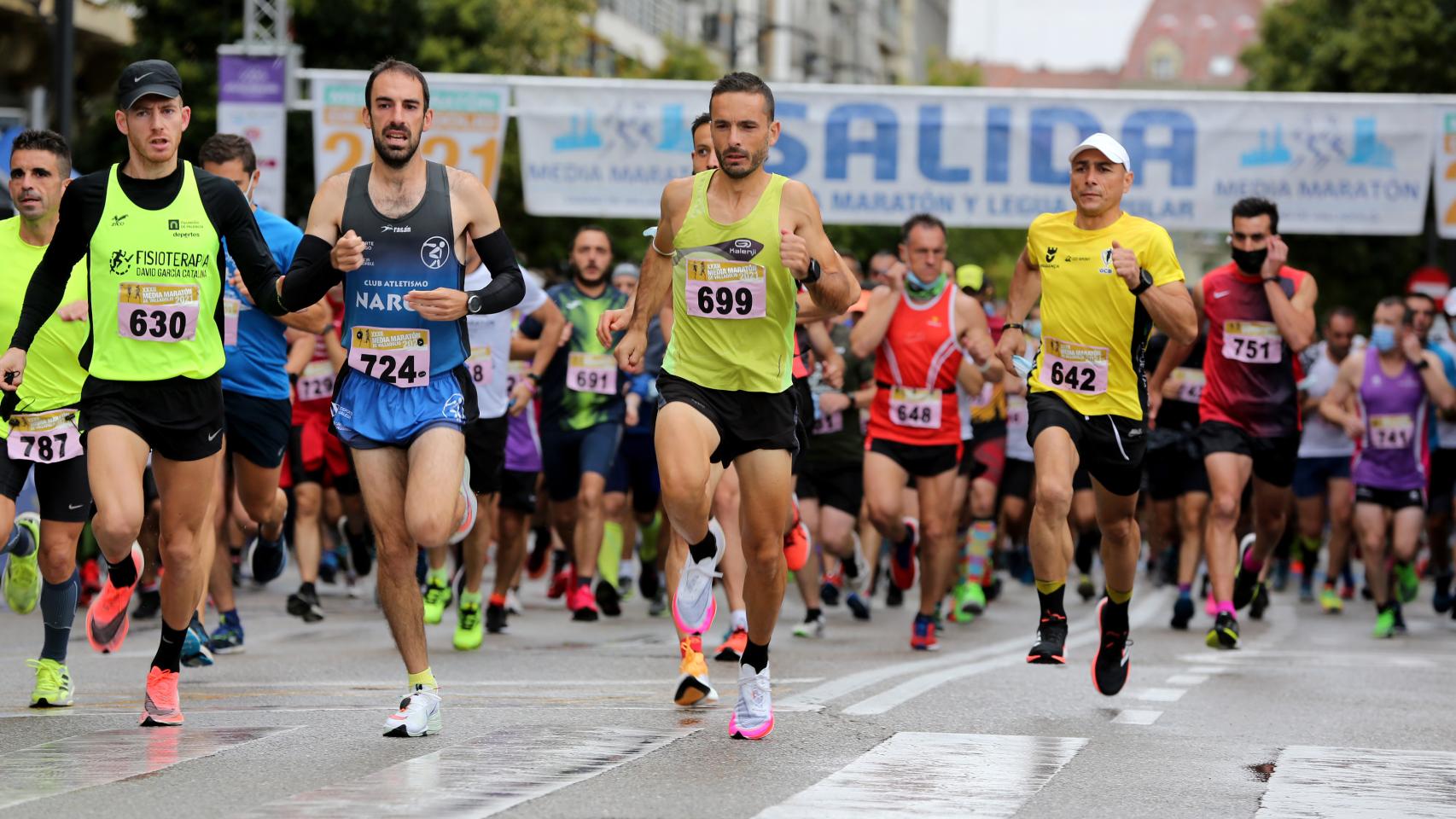 Atletas participantes en la Media maratón de Valladolid