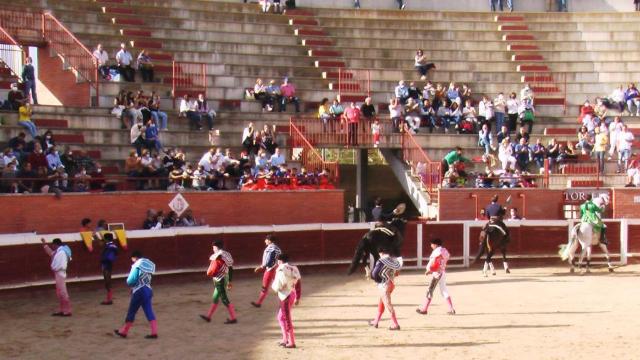 Comienzo de la tarde de toros en Mojados