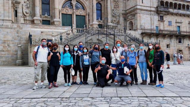 La conselleira de emprego hace una etapa del Camino Francés en apoyo al emprendimiento