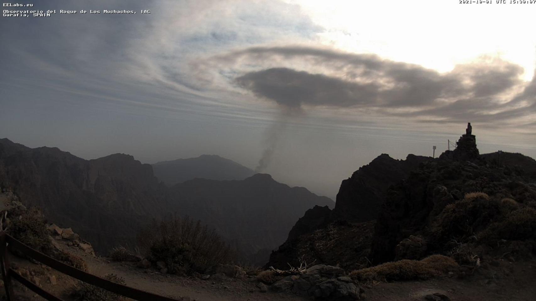 Las ondas de gravedad que aparecieron en La Palma.