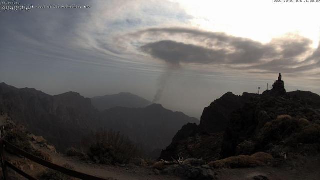 Las ondas de gravedad que aparecieron en La Palma.