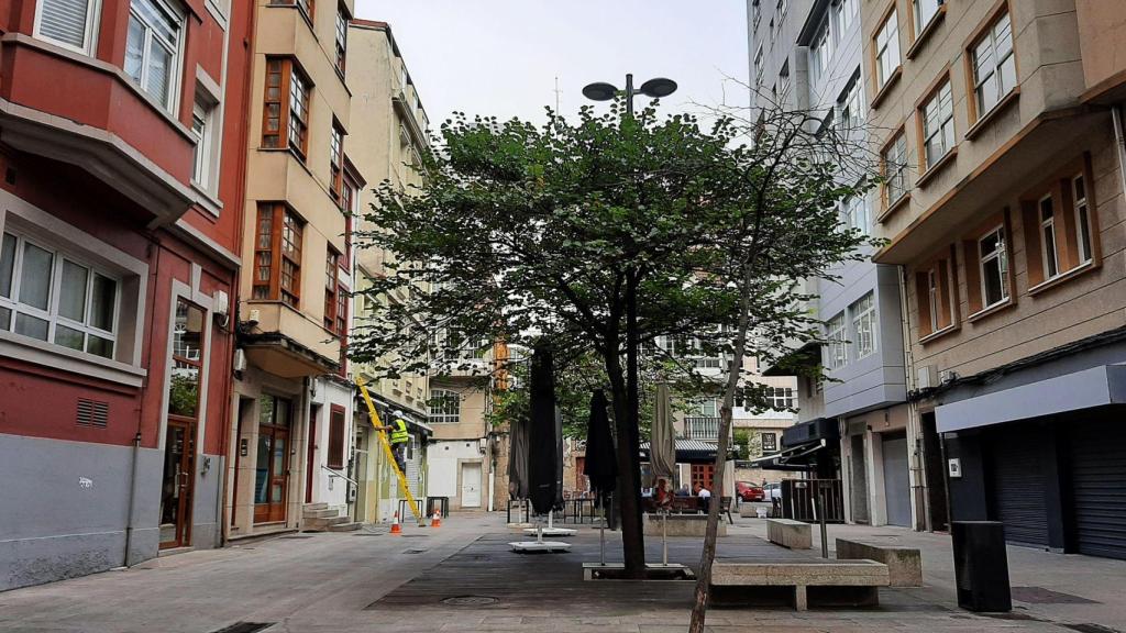 Plaza de la Cormelana en A Coruña.