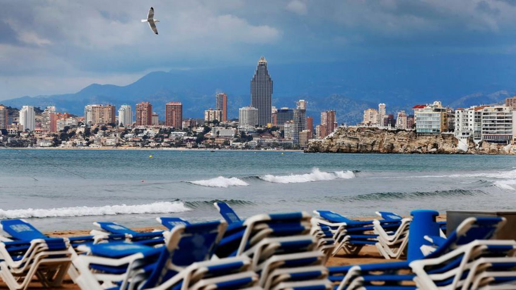 Playa de Poniente de Benidorm, en imagen de archivo.