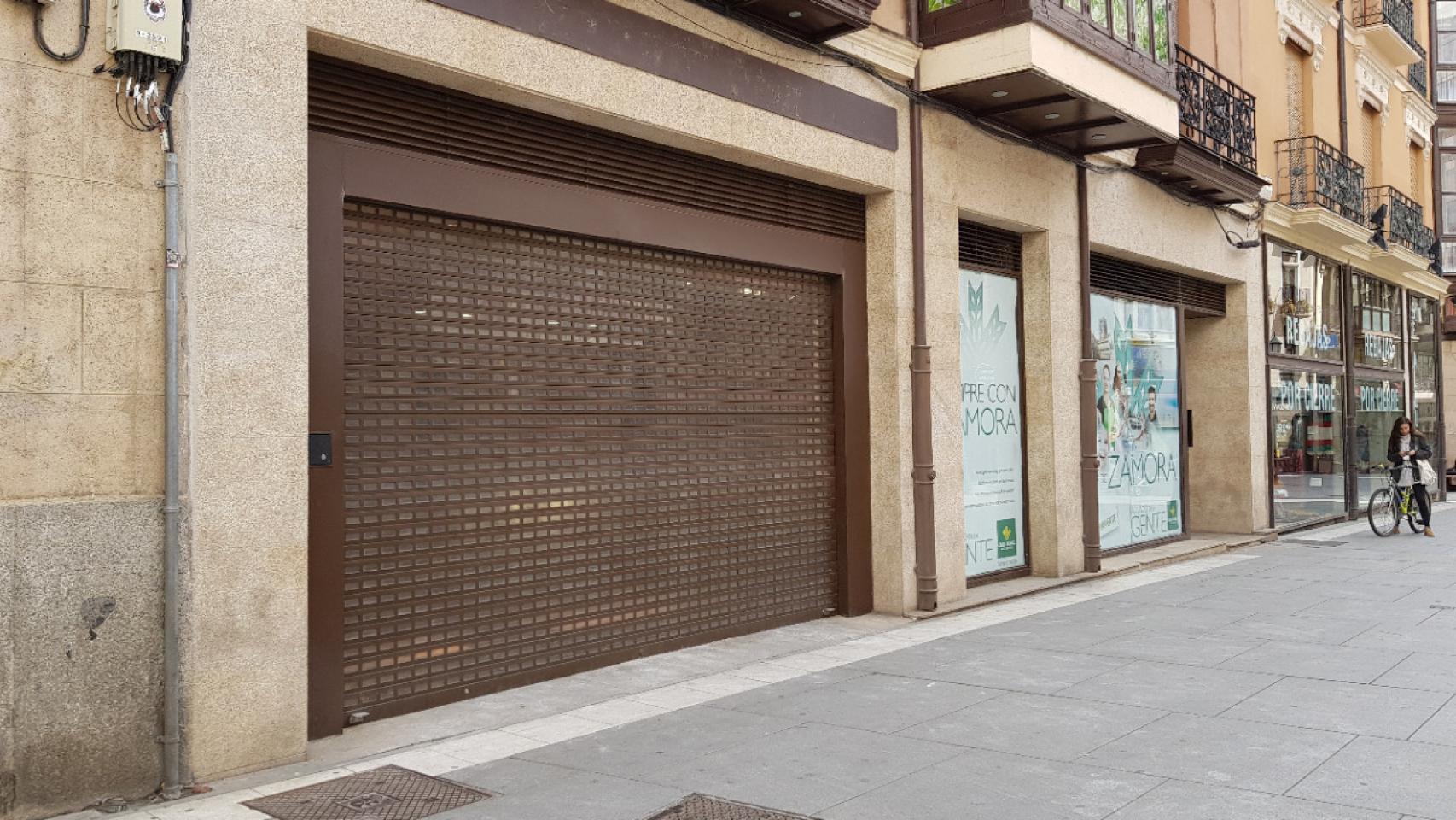 Futura oficina de Caja Rural de Zamora en la plaza Sagasta