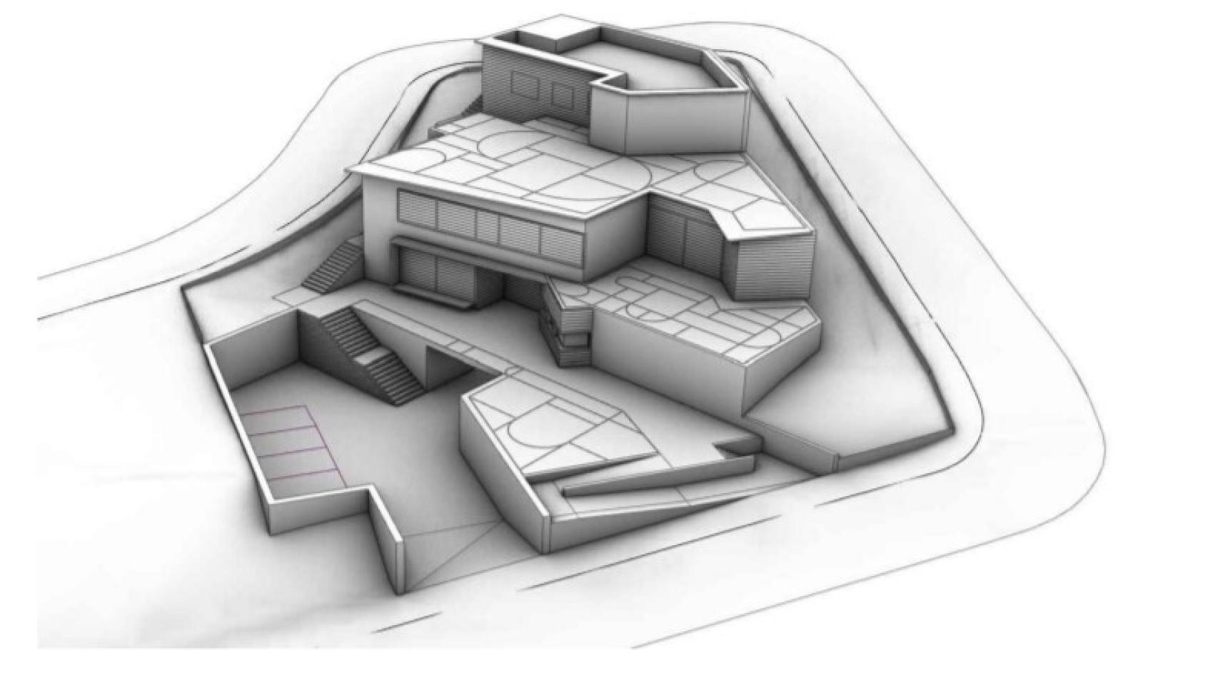 Diseño previsto para el nuevo cuartel de la Guardia Civil en Cártama (Málaga).