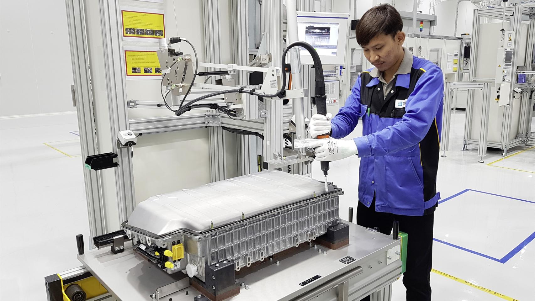 Imagen de la fábrica de baterías de Daimler en Tailandia.