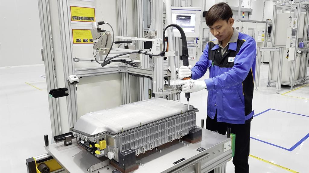 Imagen de la fábrica de baterías de Daimler en Tailandia.