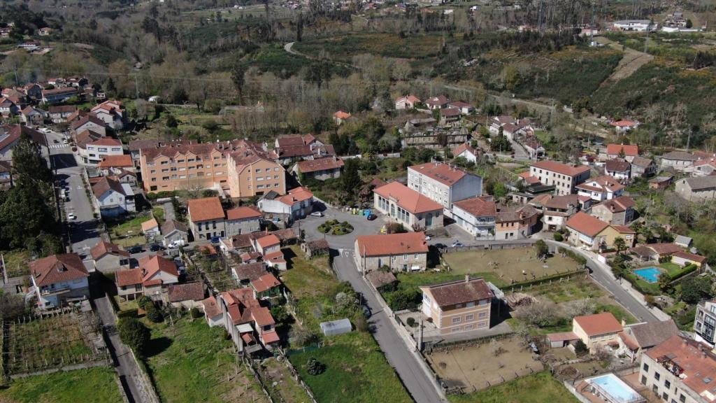 Mondariz-Balneario desde el aire.