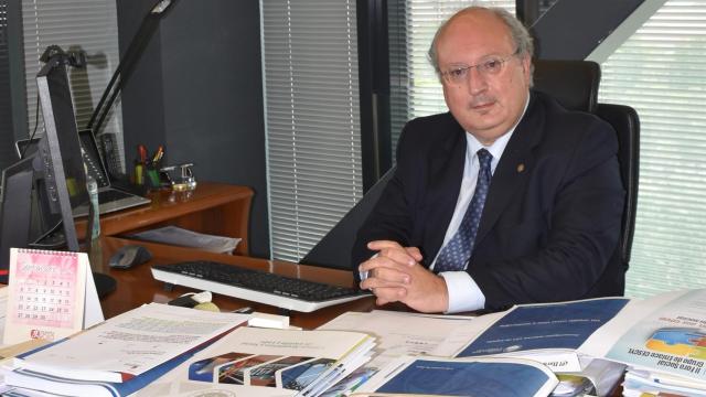 Enrique Cabero, presidente del CESCYL, en su despacho de la sede de este órgano consultivo.