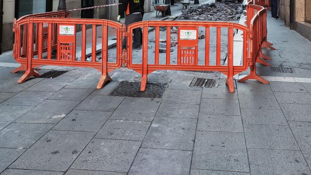 Obras en la calle San Andrés