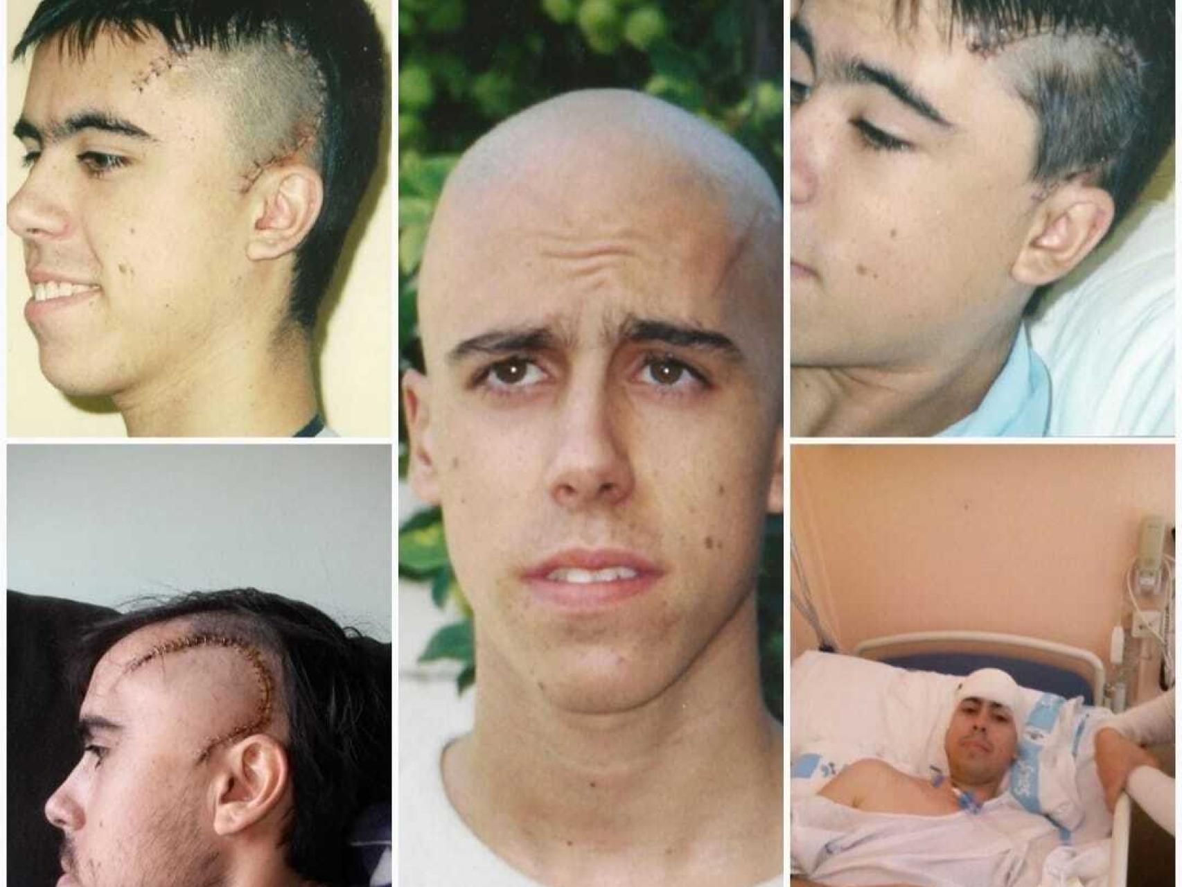 Cinco imágenes diferentes de Daniel Barrios durante este tiempo