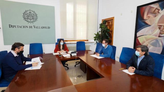 La vicepresidenta de la Diputación informa a los portavoces de los resultados tras la votación de los Presupuestos Participativos 2021