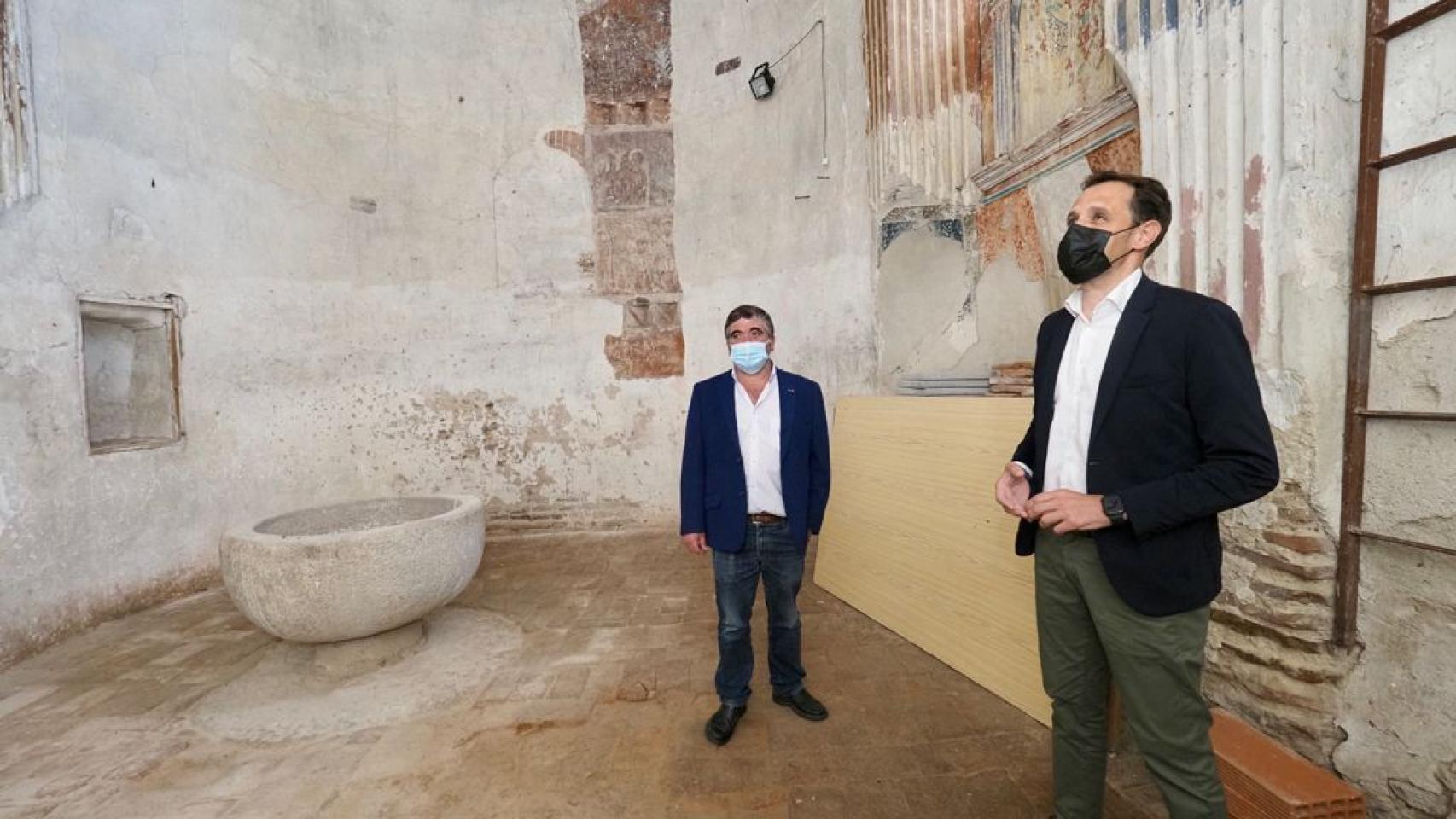 Visita del presidente de la Diputación, Conrado Íscar, a Lomoviejo