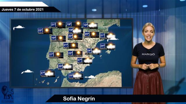 El tiempo del jueves 7 de octubre.