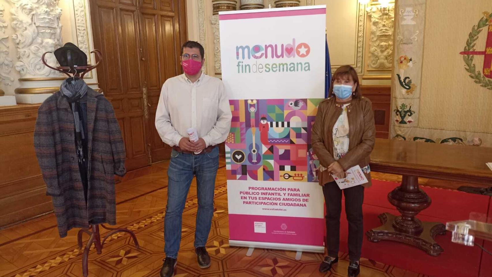 Bustos y Soto durante la presentación de Menudo Fin de Semana