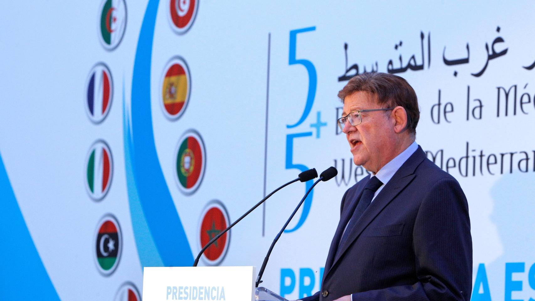 El presidente Ximo Puig ha intervenido en el foro de trabajo 5+5 de los países del Mediterráneo occidental.
