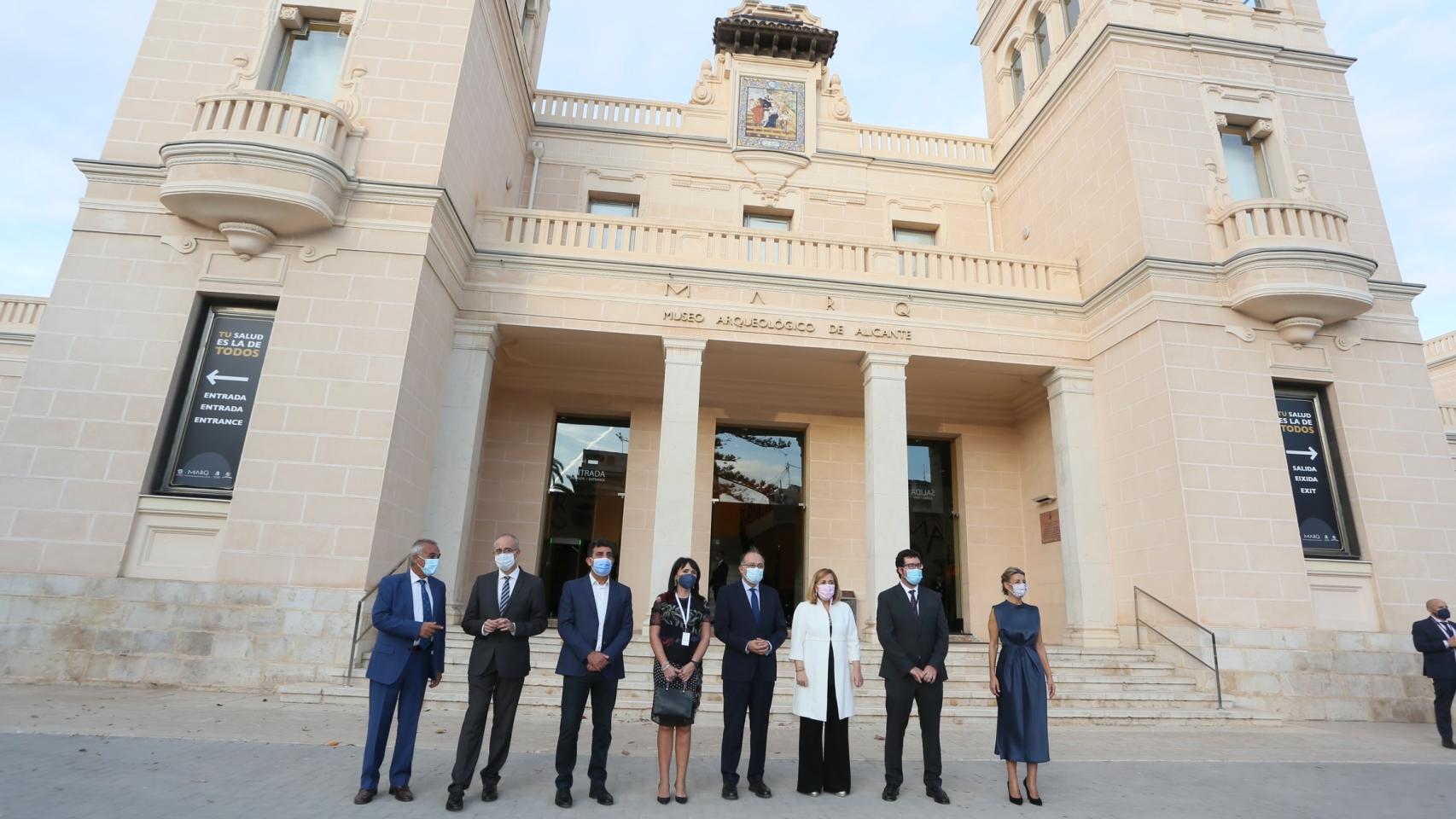 Julia Parra recibió en el MARQ a la vicepresidenta segunda del Gobierno, Yolanda Díaz, y a los ministros de Trabajo de 10 países.