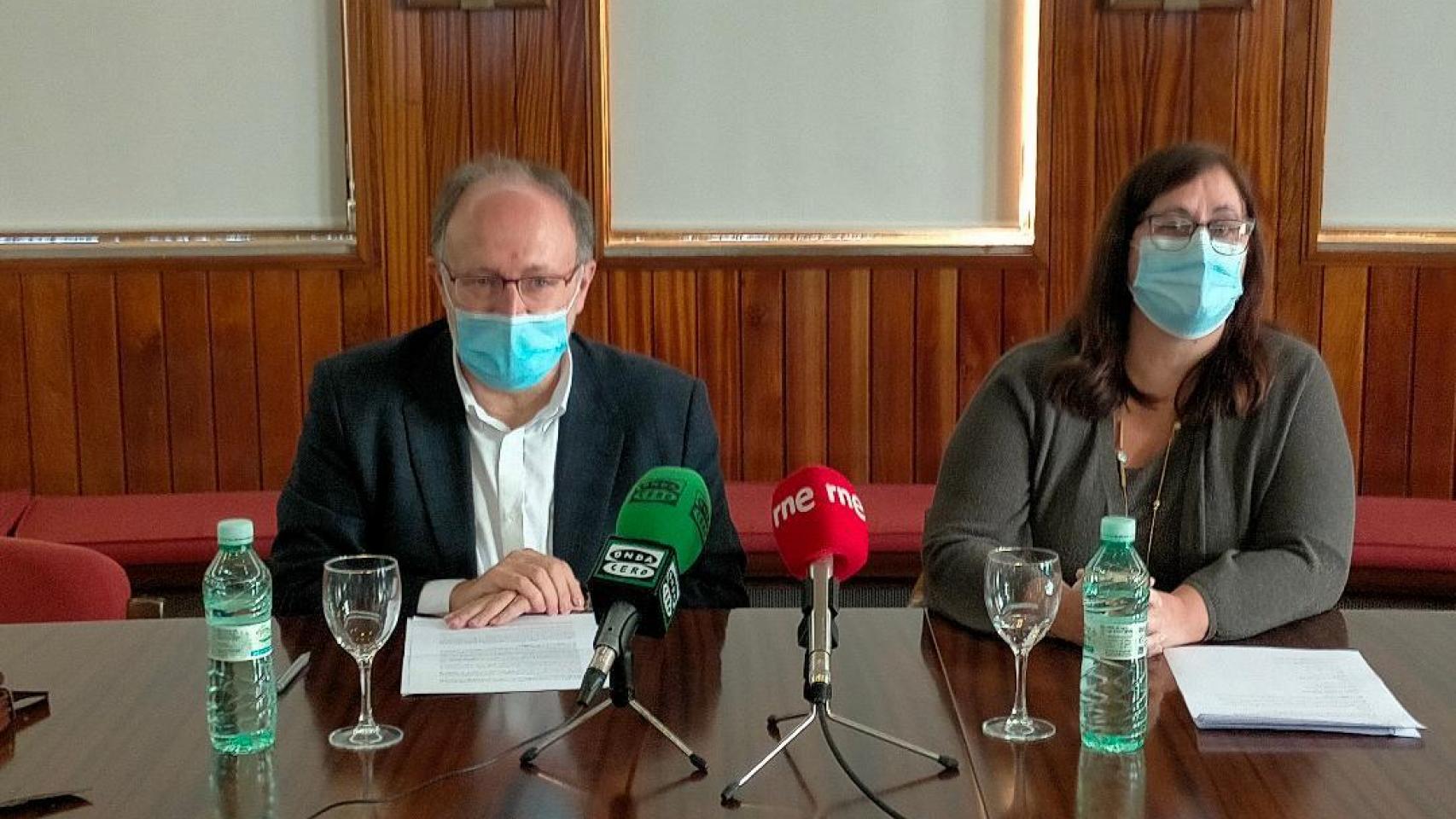 Mariano Esteban y Mercedes Suárez comparecen ante los periodistas