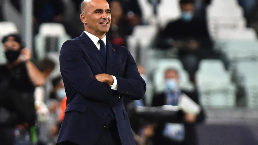 Roberto Martínez, durante el Bélgica - Francia