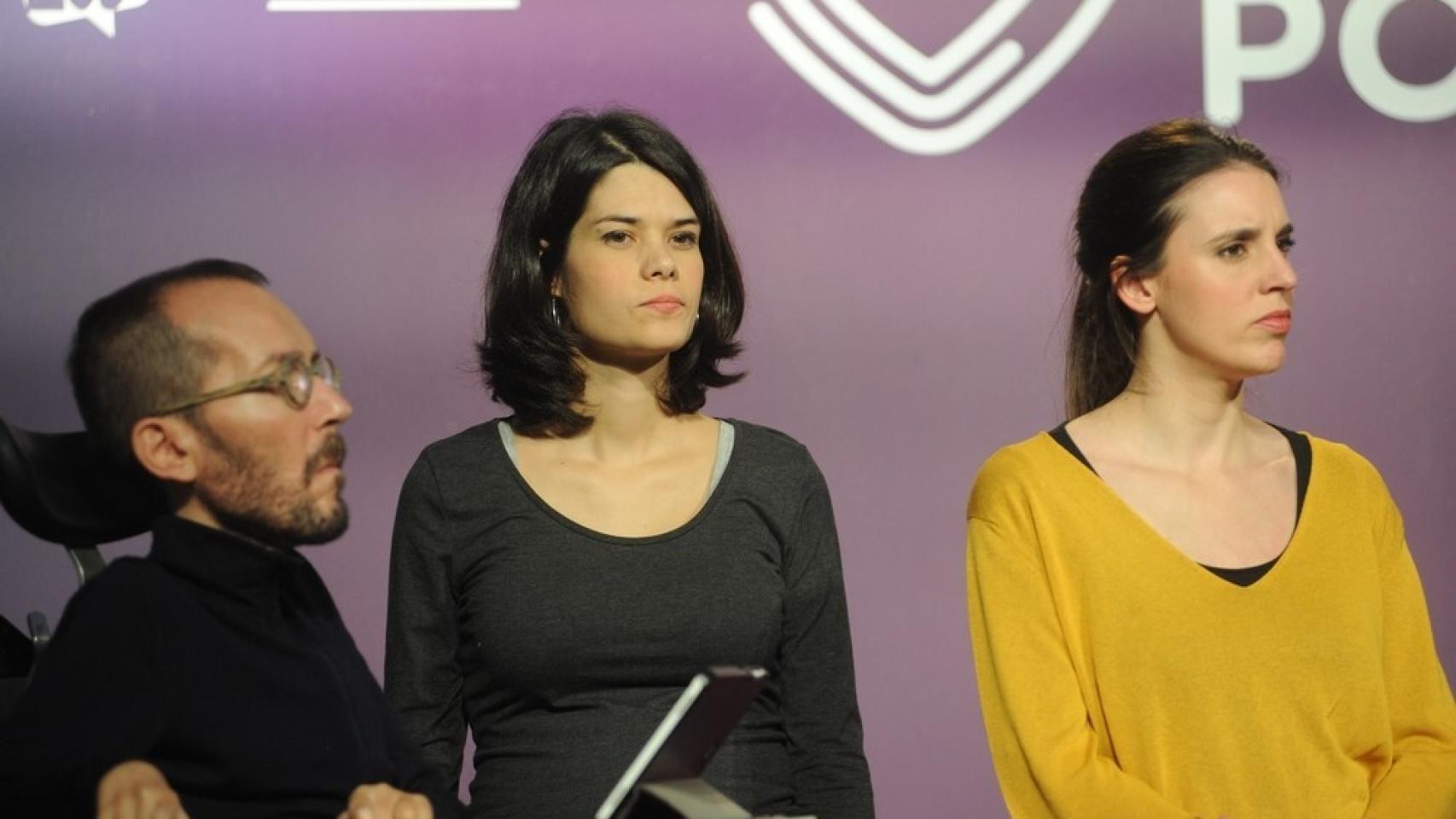 Echenique, Serra y Montero en una imagen de archivo.