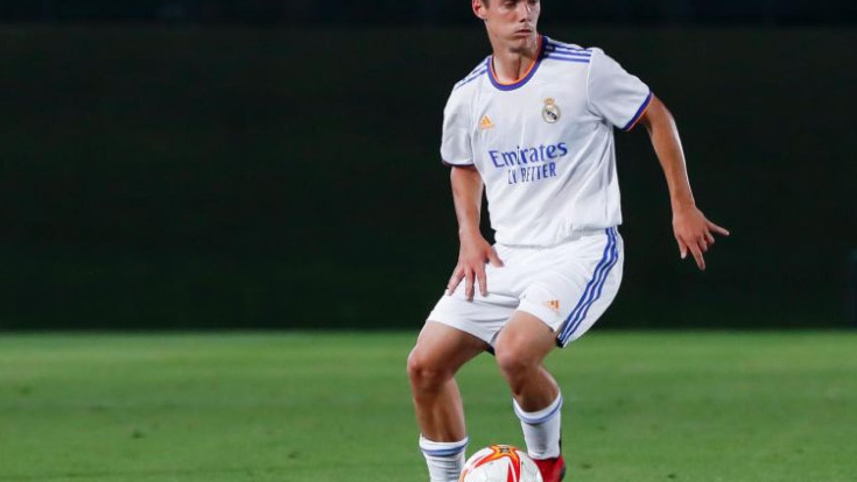Arribas durante un partido del Real Madrid Castilla