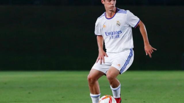 Arribas durante un partido del Real Madrid Castilla
