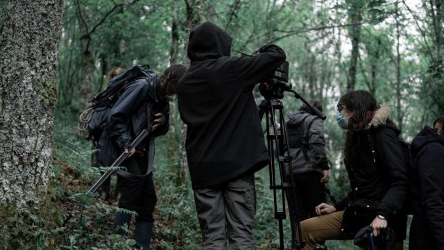 Rodaje de ‘O que queda de nós’.