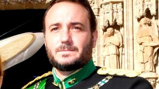 Francisco de Borbón y Olivia de Borbón, madrina del enlace.