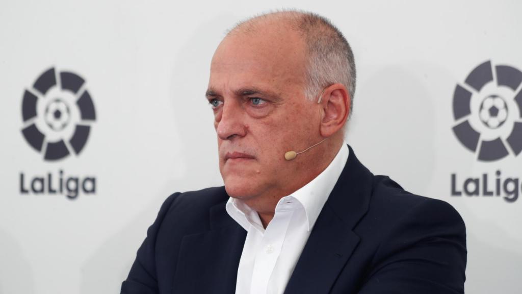 Javier Tebas en un acto de LaLiga
