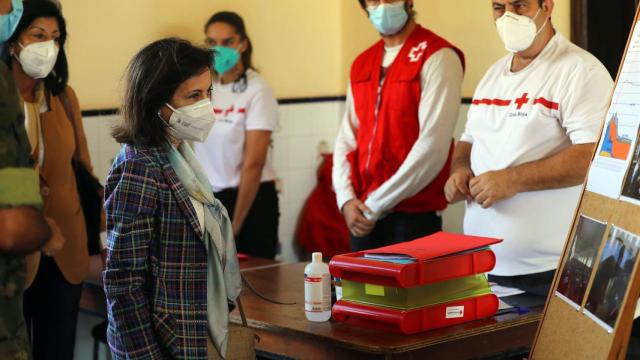 La ministra Robles visita La Palma.