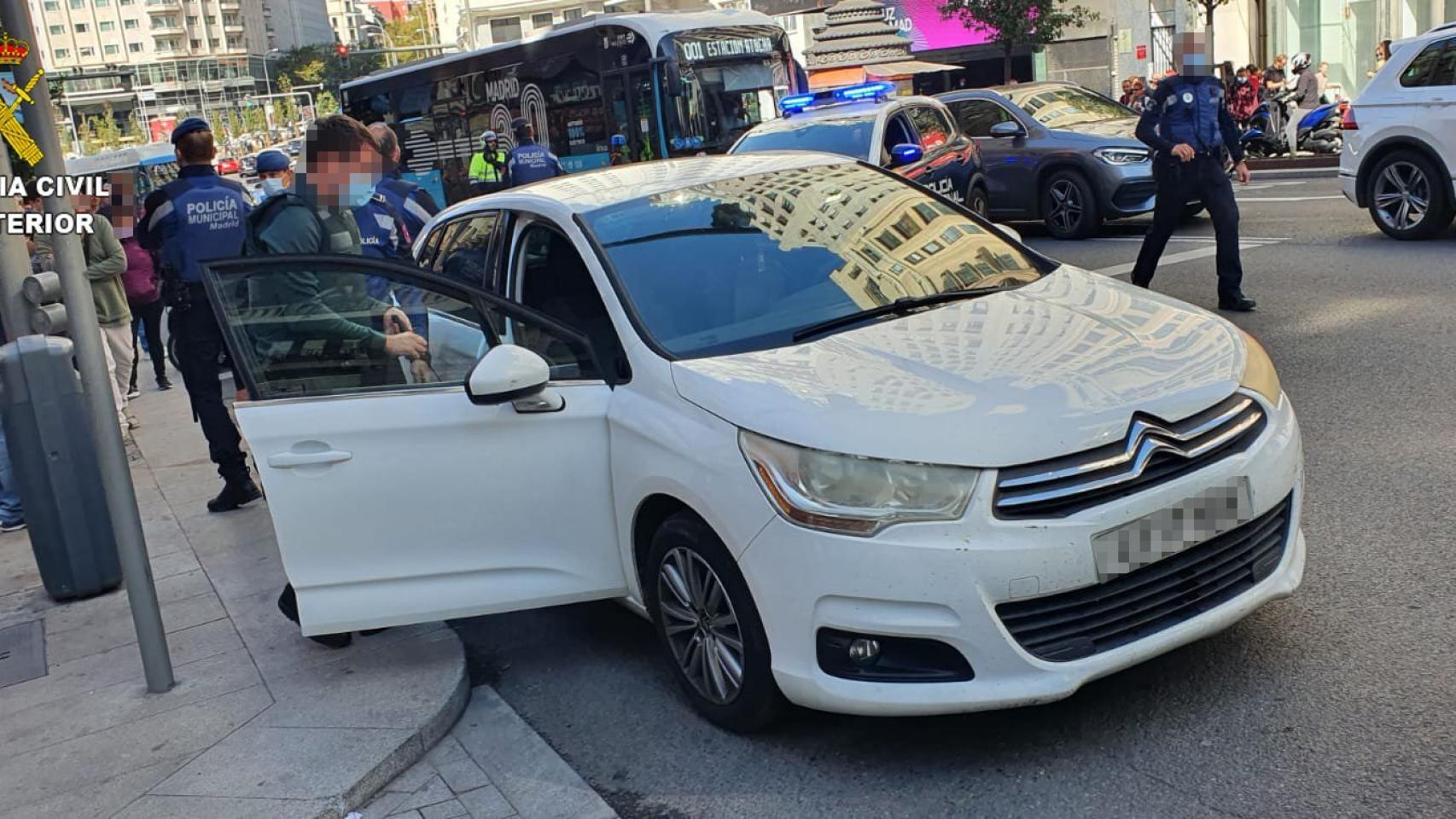 Imagen del suceso facilitada por la Guardia Civil