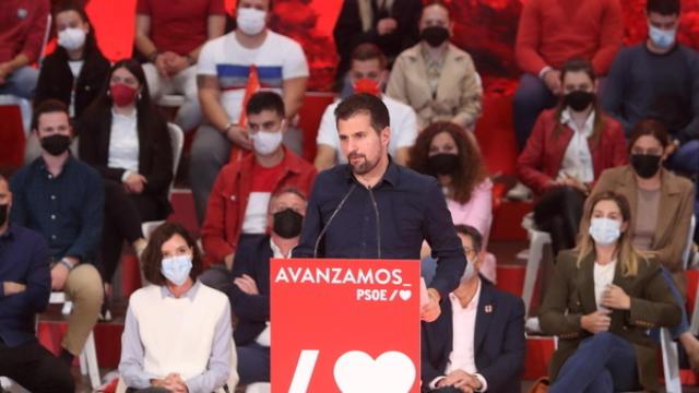 Luis Tudanca, en el mitin de Ponferrada