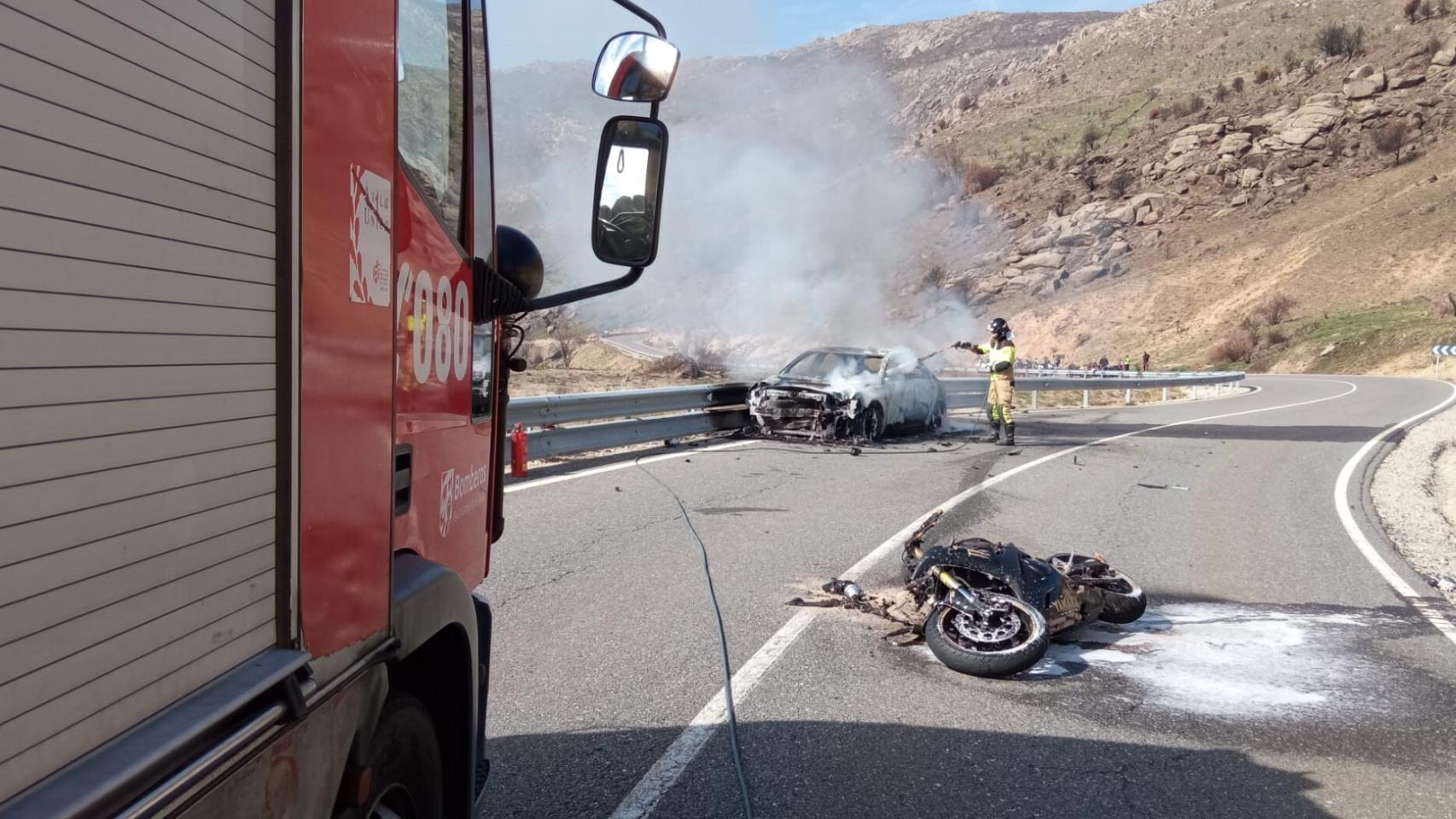 Imagen de la intervención. Fotografía: Emergencias Ávila