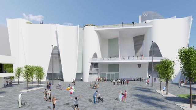 Diseño del arquitecto Toyo Ito para el Hermitage de Barcelona.