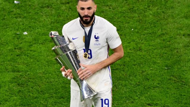 Karim Benzema, con el título de la Nations League