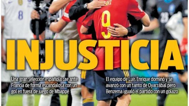 La portada del diario SPORT (11/10/2021)