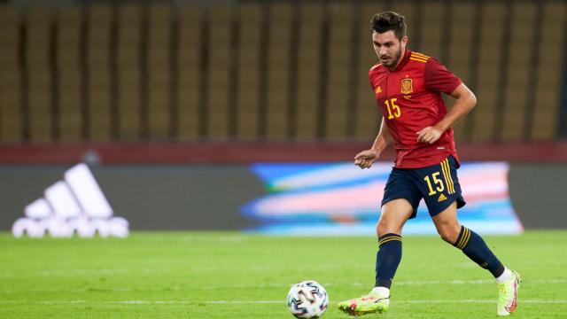 Víctor Chust, con la selección española sub21